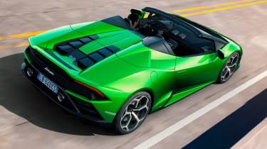 Lamborghini Huracan Evo Spyder - above