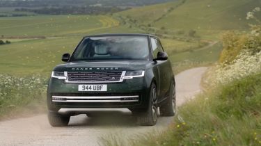 Range Rover Electric driving