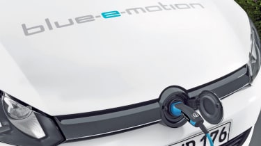 VW Golf Blue-e-motion charging