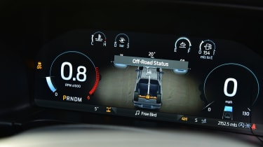 Ford Ranger Platinum - dashboard screen