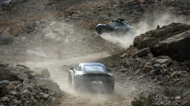 Porsche 911 Dakars in quarry 
