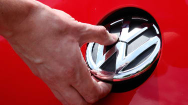 Volkswagen Beetle 2.0 TDI badge