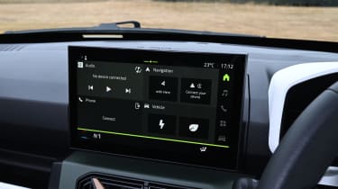 Dacia Spring Extreme - infotainment screen