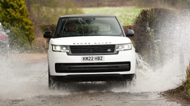 Range Rover - front action (driving through ford)