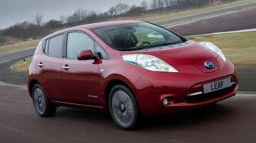 2013 Nissan Leaf front action