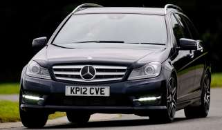 Mercedes C350 CDI Estate front cornering