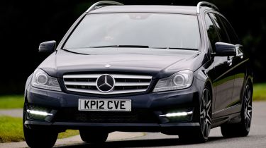 Mercedes C350 CDI Estate front cornering