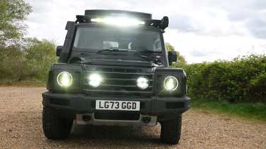 Ineos Grenadier Trialmaster long-term - front end lights on