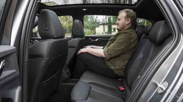 Skoda Scala - rear seat leg room with News Reporter, Ellis Hyde