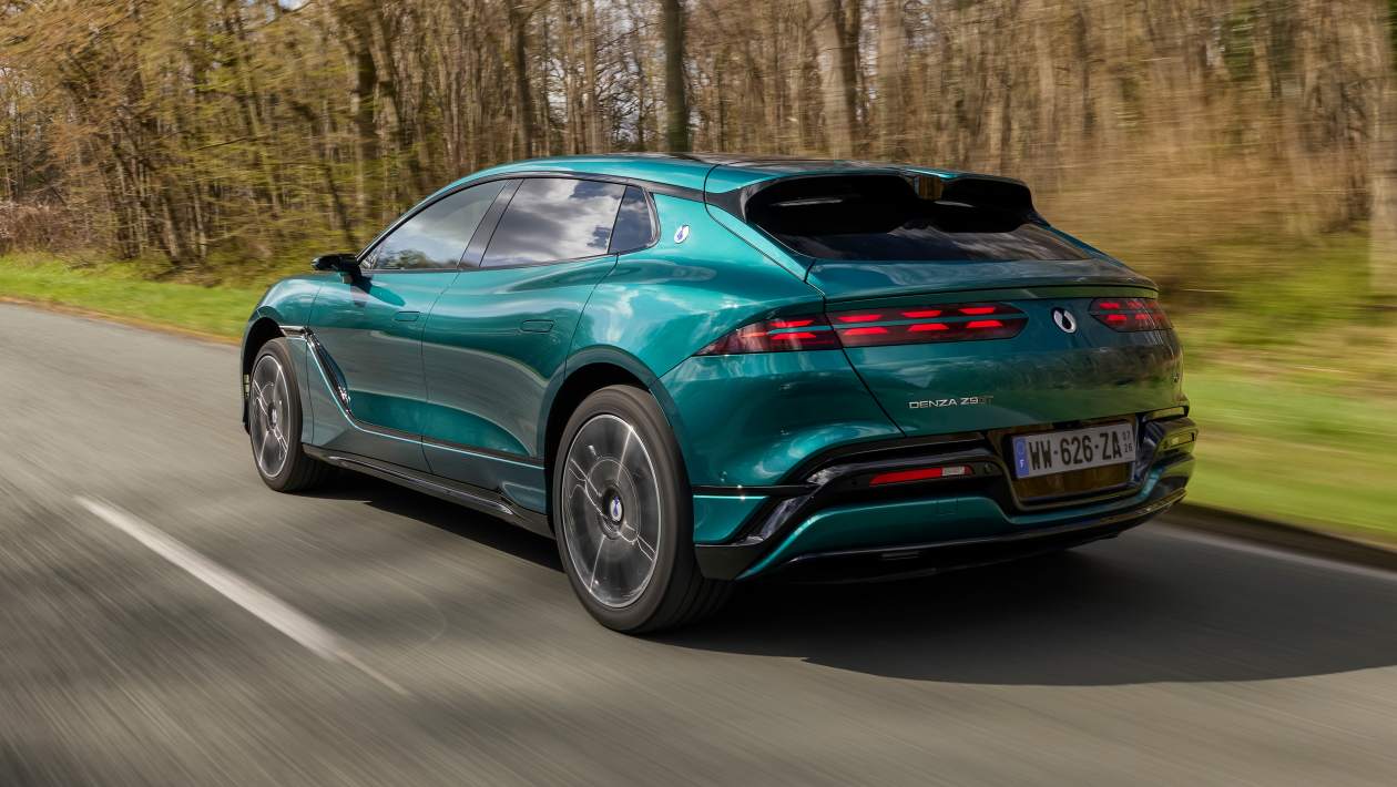 Denza Z9GT rear tracking shot on the road