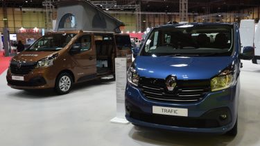 Renault vans at commercial vehicle show
