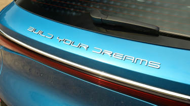 BYD Atto 3 - rear &#039;Build Your Dreams&#039; badge