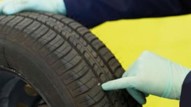 Tyre - tread depth/finger
