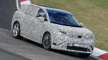 Skoda Vision 7S seven-seat EV - dynamic front 3/4