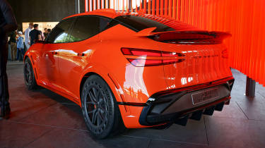 Genesis GV60 Magma Concept at Goodwood FOS - rear 3/4