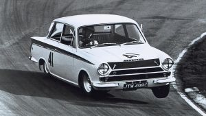 Ford Lotus Cortina on track