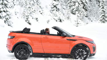 Range Rover Evoque Convertible review - roof open