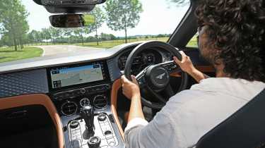 Jordan Katsianis driving the Bentley Continental GT S