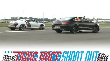 Audi R8 vs Mercedes S63 drag race