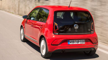 Volkswagen up! 2016 - rear tracking red