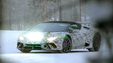 Lamborghini Huracan Superleggera Spyder spy shots 1