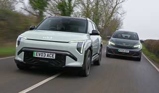 Kia EV3 and Cupra Born - front tracking