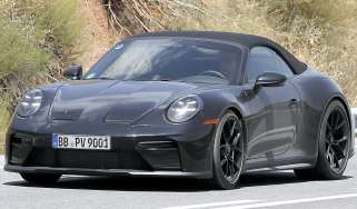 Porsche 911 Speedster Mule - front 3/4
