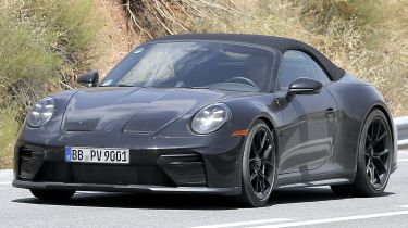 Porsche 911 Speedster Mule - front 3/4