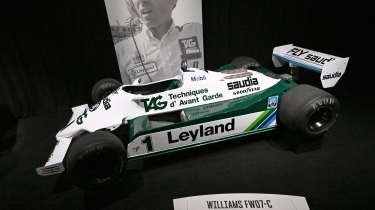 Williams FW07-C on display at London F1 exhibition