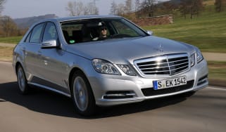 Mercedes E300 BlueTEC Hybrid front tracking