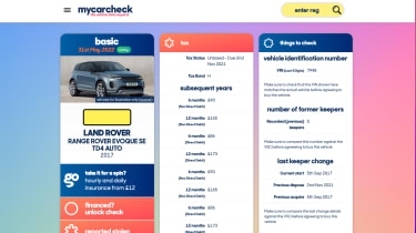 Best car check websites - Mycarcheck