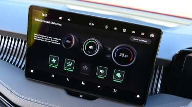 New Skoda Superb UK drive - infotainment screen 