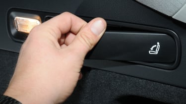 Audi A6 Avant rear seat lever