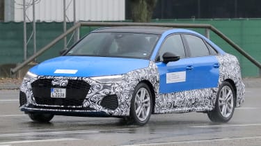 Audi A3 saloon spy - front