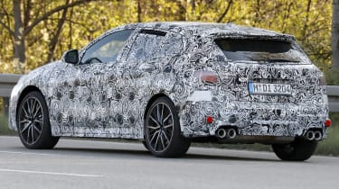 BMW 1 Series facelift spy - rear action