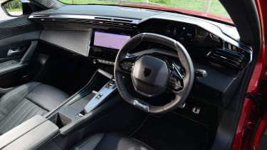 Peugeot 408 GT - dashboard and steering wheel
