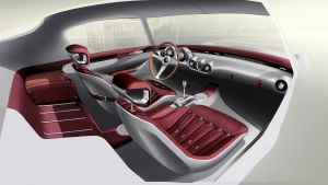 GTO Engineering Project Moderna - oxblood leather interior