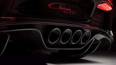 Bugatti Chiron-Sport four exhausts