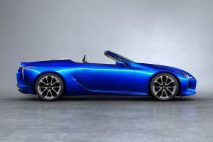 Lexus LC Convertible - side blue