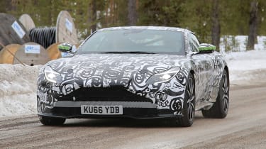 Aston Martin V8 Vantage mule front 