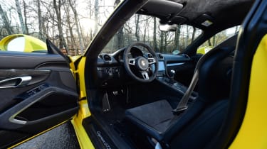 New Porsche Cayman GTS review - driver&#039;s door