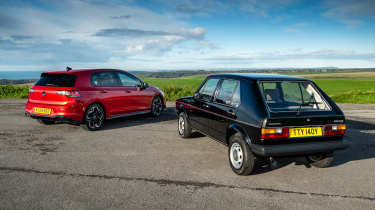 Volkswagen Golf GTI Mk1 and Mk8 - rear static