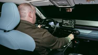 Ellis Hyde sat in the Dacia Striker