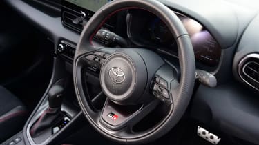 Toyota Yaris GR Sport hybrid - steering wheel