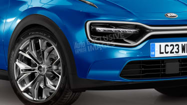 Kia coupe-SUV - front detail (watermarked)