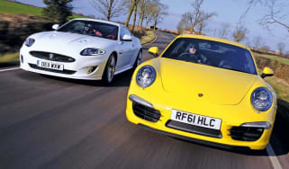 New Porsche 911 vs Jaguar XKR