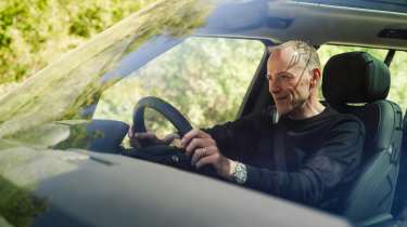 Phil McNamara in the Range Rover Electric