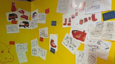 Fiat design drawing board