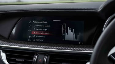 Alfa Romeo Stelvio Quadrifoglio - infotainment central screen