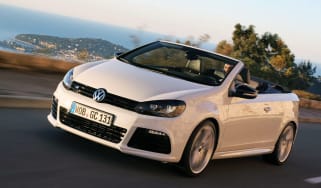 VW Golf R Cabriolet front tracking